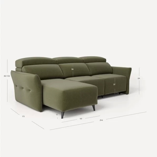 Sofá Turin Chaiselongue esq.