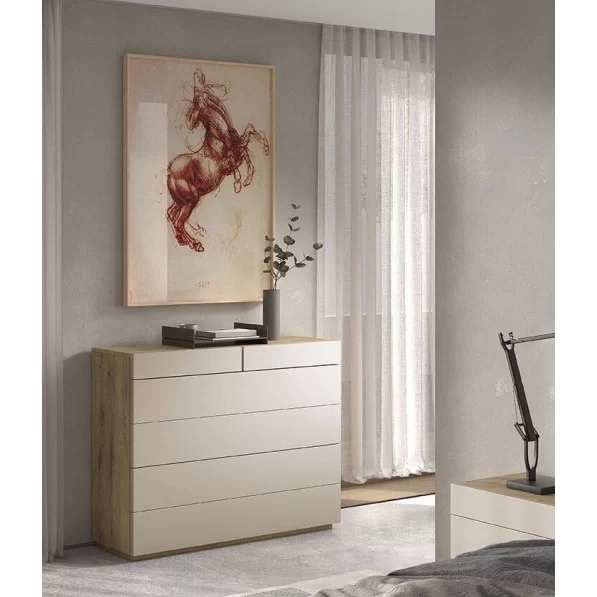 Cómoda Aline 6 cajones 119cm