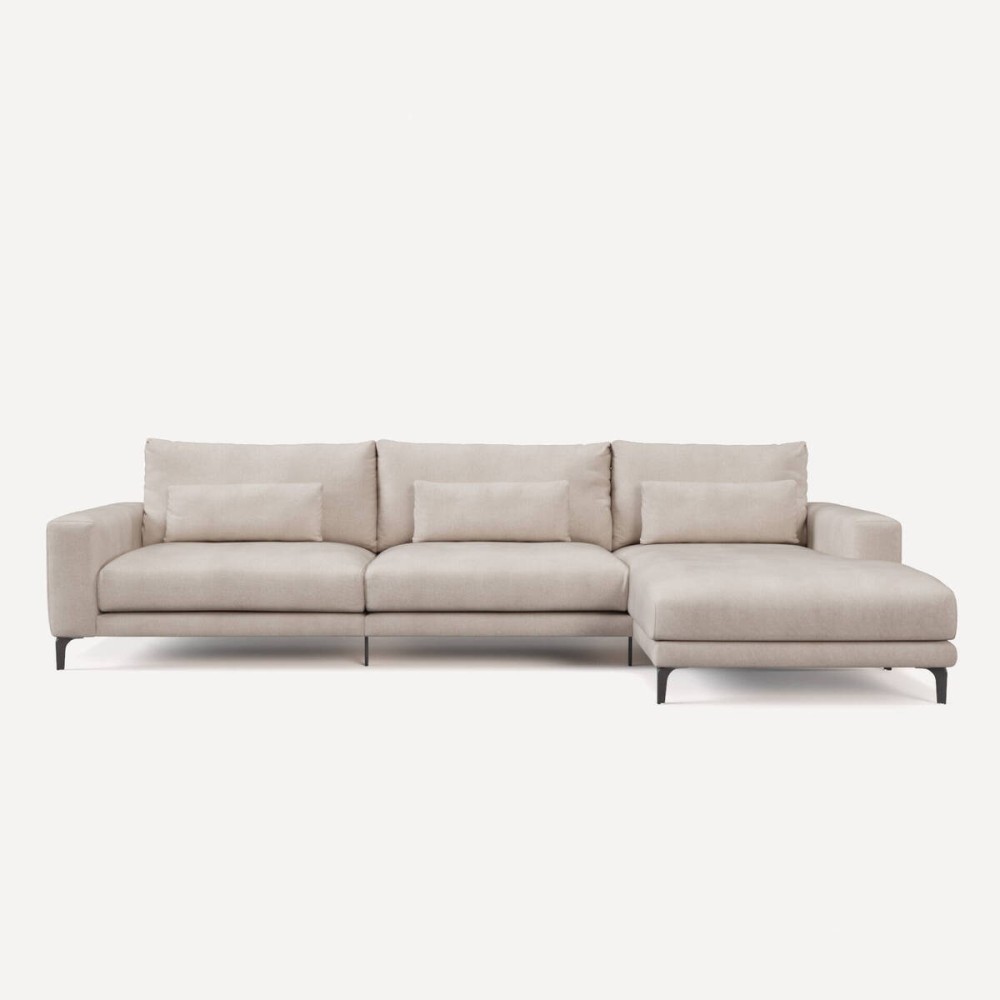 Sofá Velvet chaiselongue Der. L352 cm.