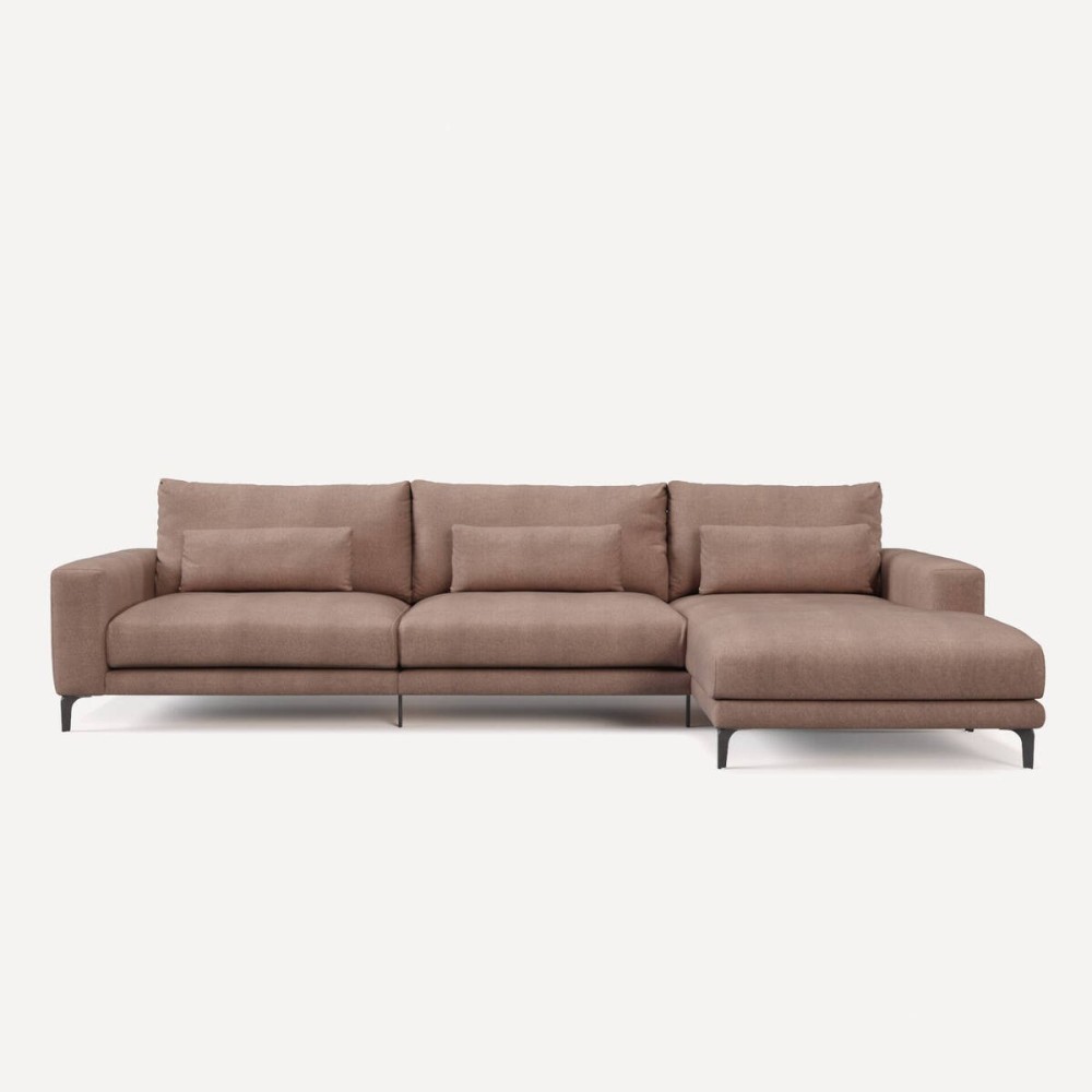 Sofá Velvet chaiselongue Der. L352 cm.