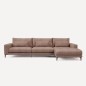 Sofá Velvet chaiselongue Der. L352 cm.