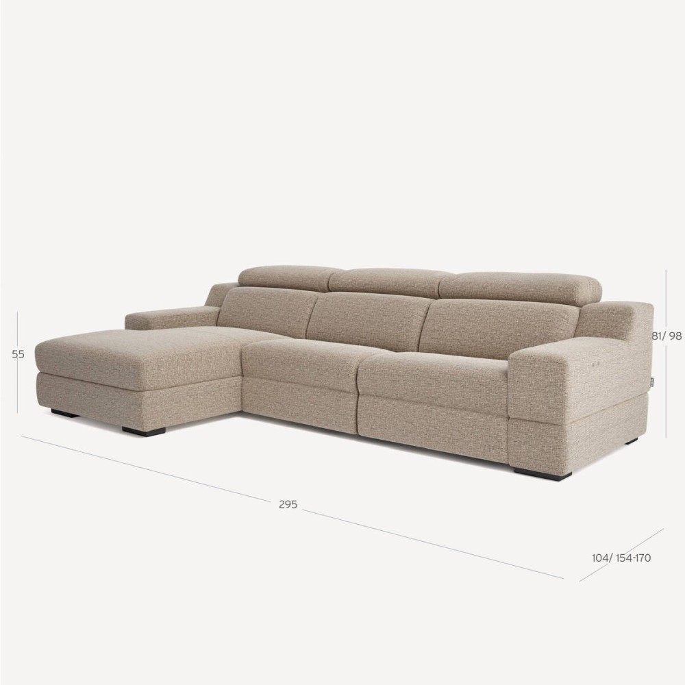 Sofá Davao 1 Relax Chaiselongue Izquierda