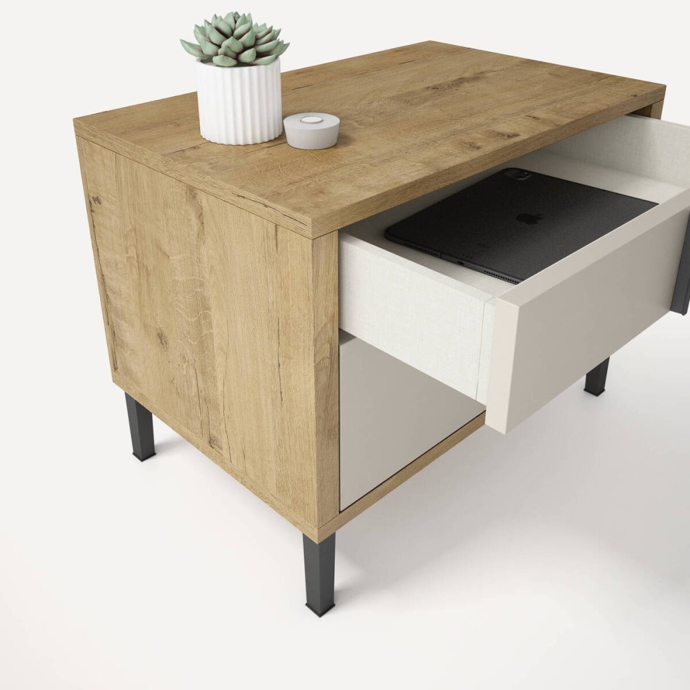 Mesita Lilly 2 cajones 62cm