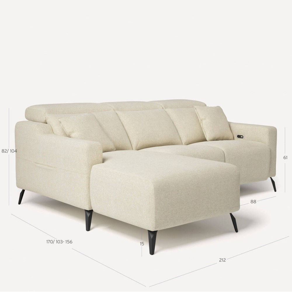 Sofá Tonga Relax Chaiselongue Esq.