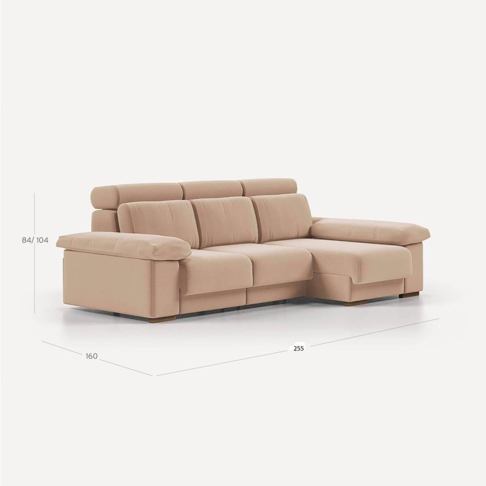 Sofà Vermont Chaiselongue Dre 255 cm