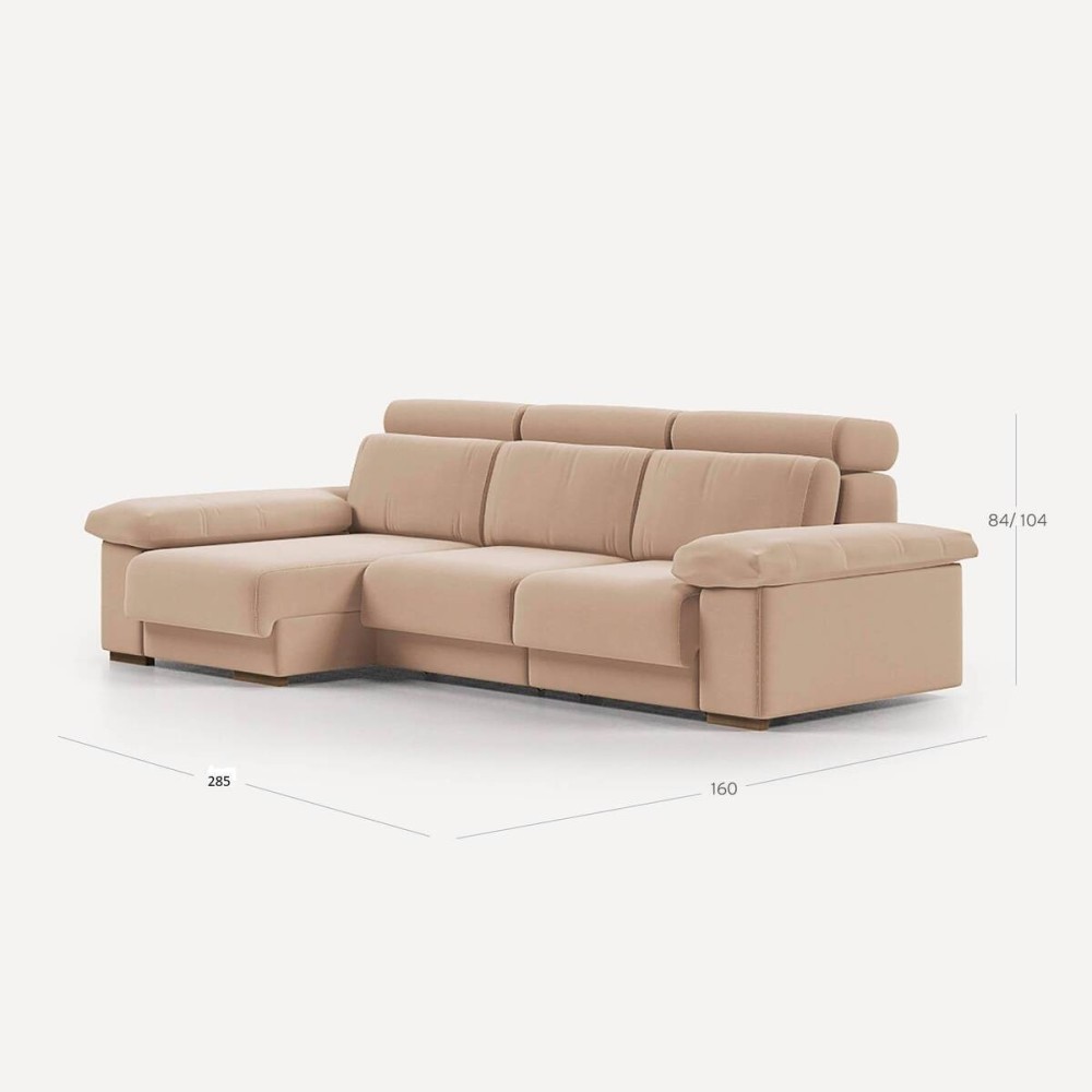 Sofà Vermont Chaiselongue Esq 285 cm