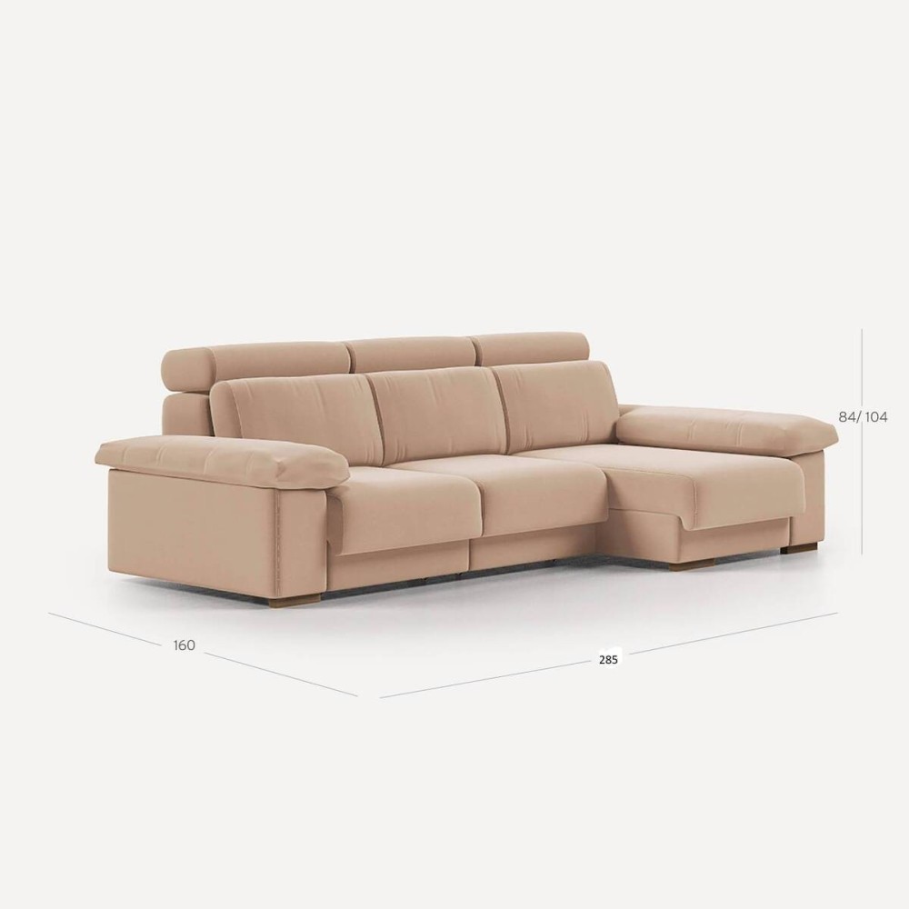 Sofà Vermont Chaiselongue Dre 285 cm