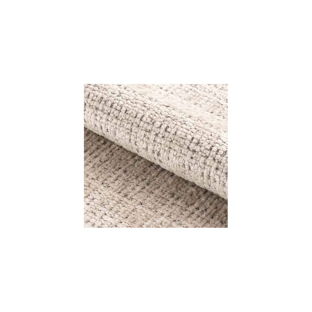 SILLA DARESILLA DE COMEDOR DARE CON REPOSABRAZOS, TELA JUTO BEIGE 4,  BASE METÁLICA NEGRA MATE Y RETORNO AUTOMÁTICO L58,5XP60XH8