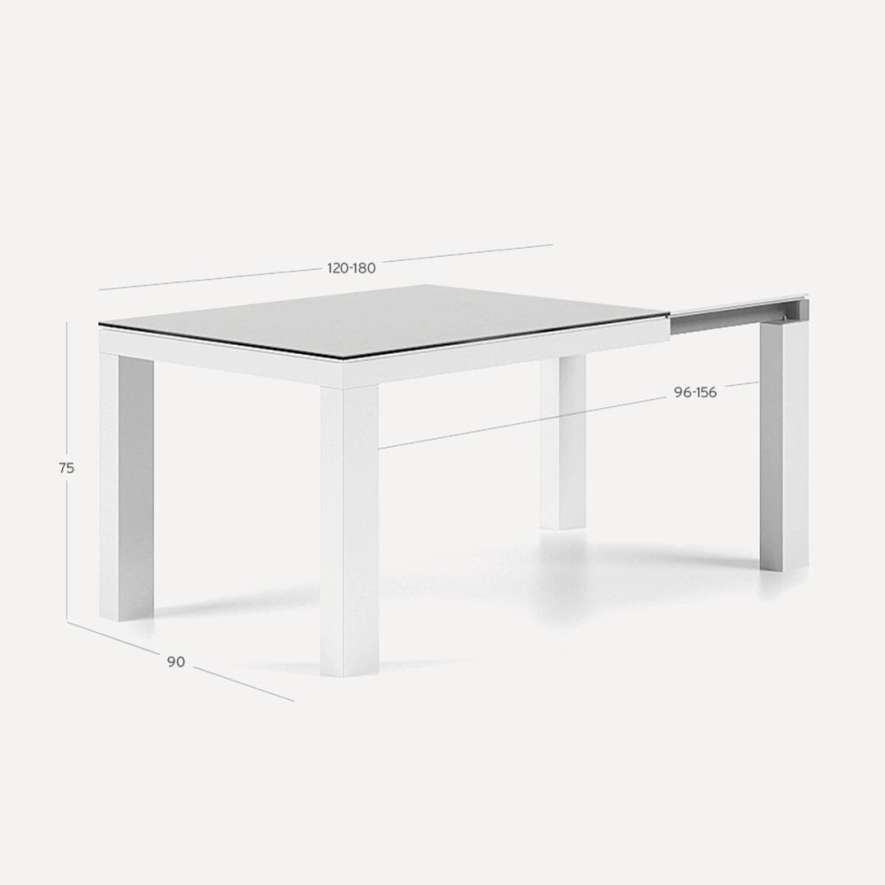 Mesa Syros 120cm extensible cerámica