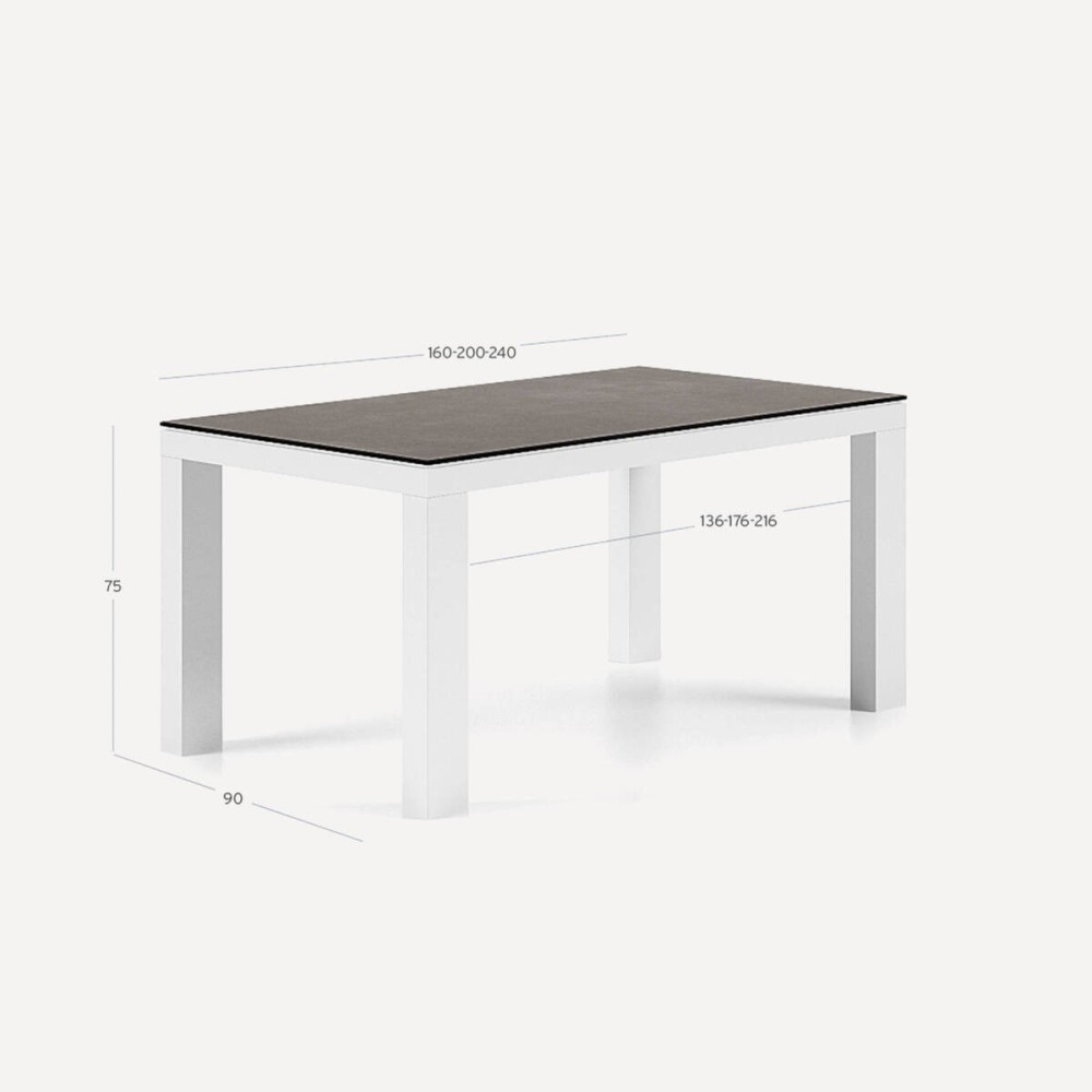 Taula Syros 160cm extensible ceràmic