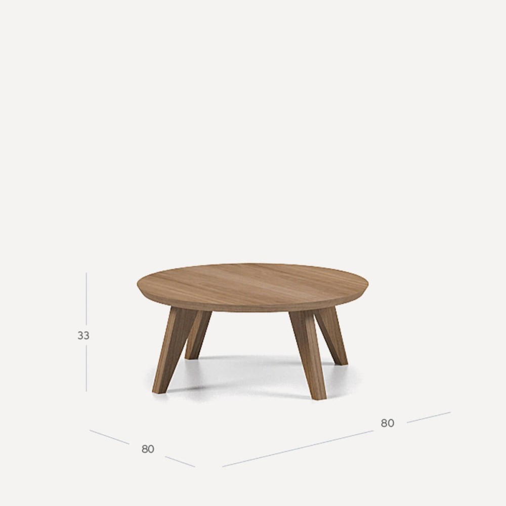 Mesa centro Rodas 80cm