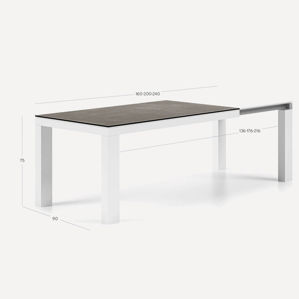 Mesa Syros 160cm extensible cerámica