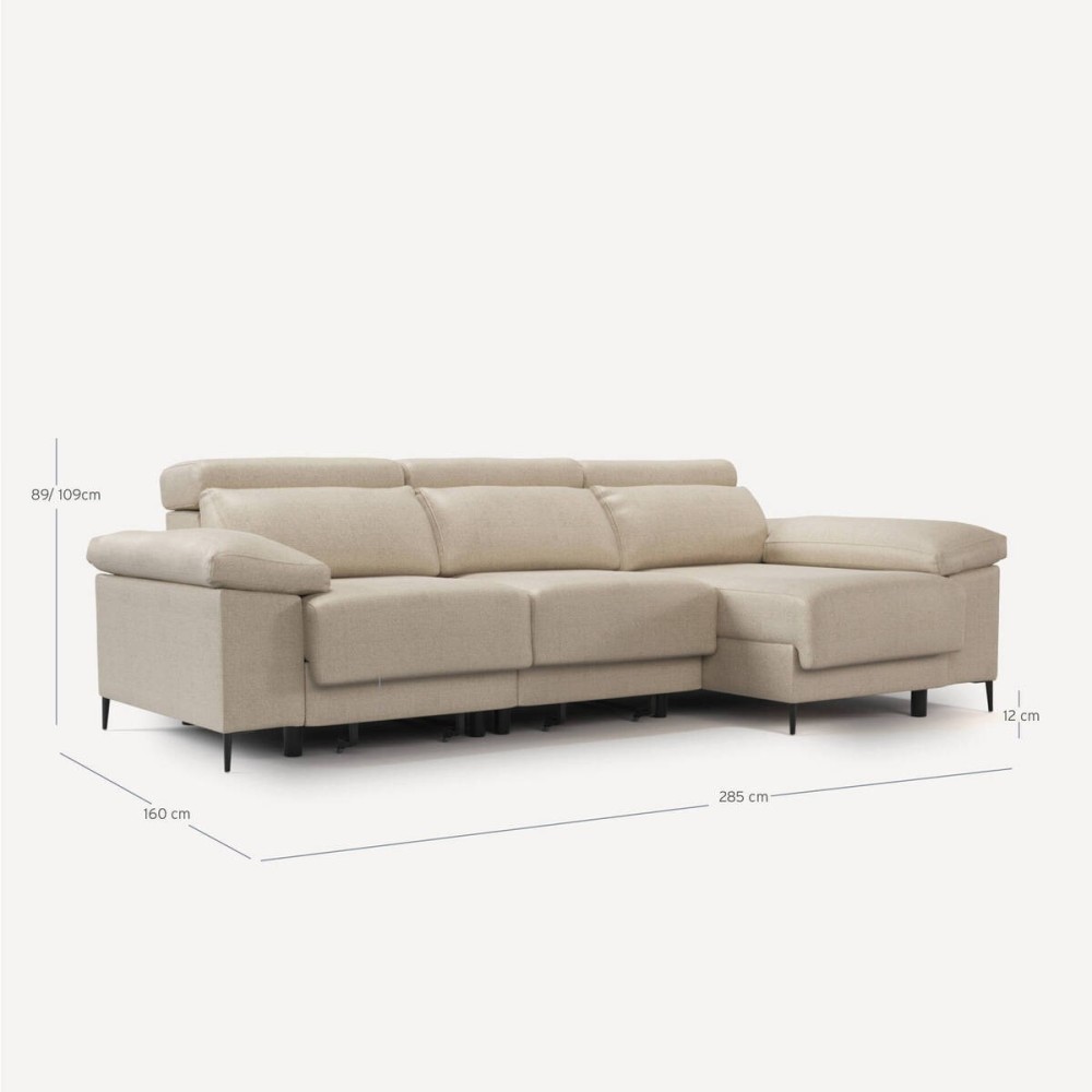 Sofà Vermont chaise longue dreta (3 asientos 77 cm)
