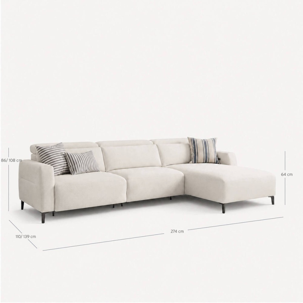 Sofá Agave con chaise longue der.