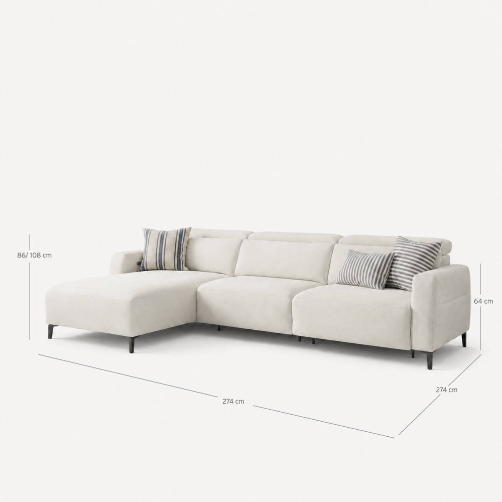 Sofá Agave con chaise longue izq.