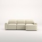 Sofá Marea chaise longue derecha deslizante manual de 327 cm