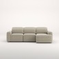 Sofá Marea chaise longue derecha deslizante manual de 327 cm