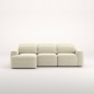 Sofá Marea chaise longue izquierda deslizante manual de 327 cm
