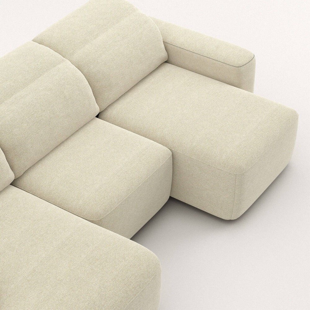 Sofá Marea chaise longue izquierda deslizante manual de 327 cm