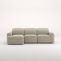 Sofá Marea chaise longue izquierda deslizante manual de 327 cm