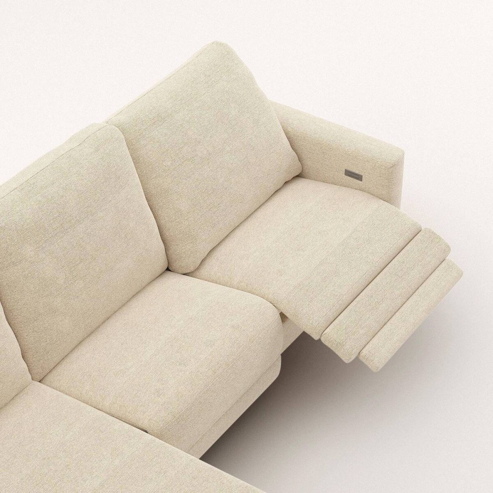 Sofá Otto chaise longue izquierda relax eléctrico de 260 cm
