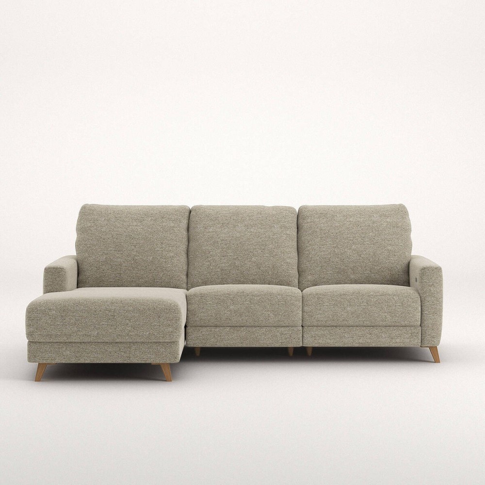 Sofá Otto chaise longue izquierda relax eléctrico de 260 cm