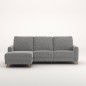 Sofá Otto chaise longue izquierda relax eléctrico de 260 cm