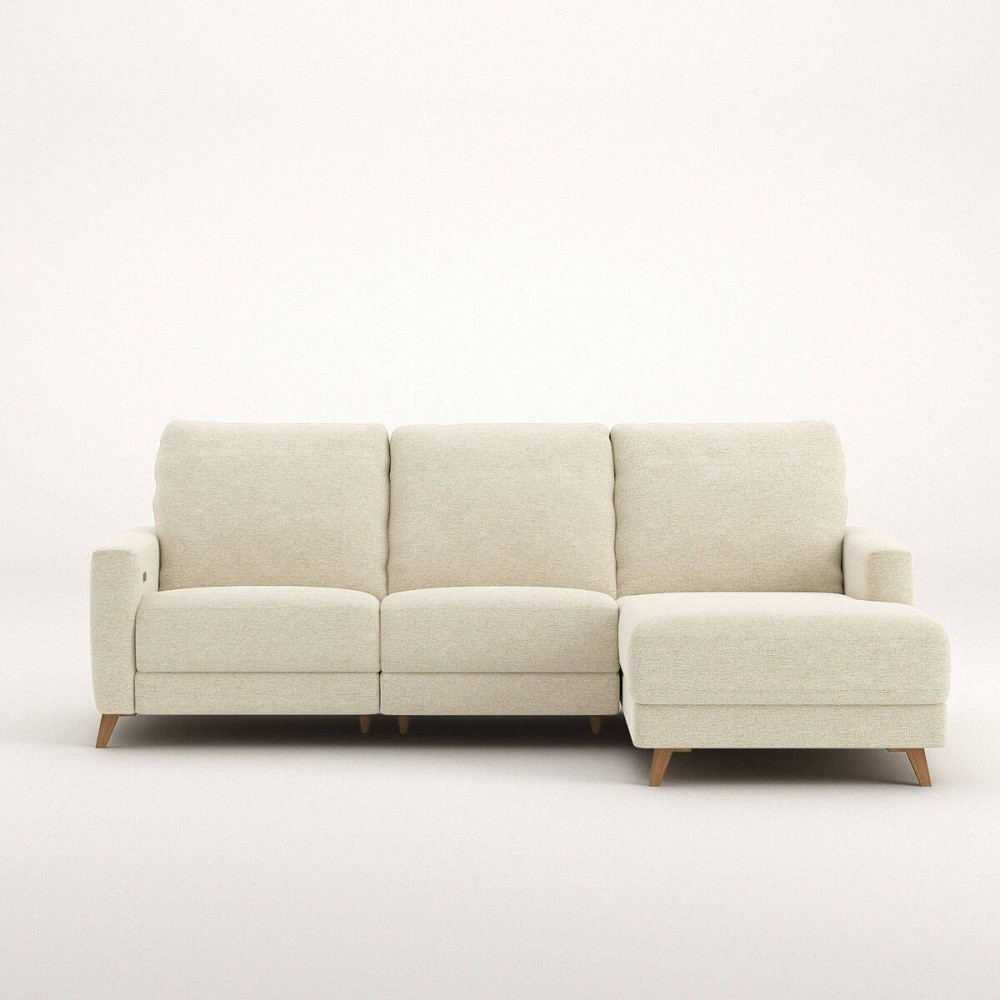 Sofá Otto chaise longue derecha relax eléctrico de 260 cm