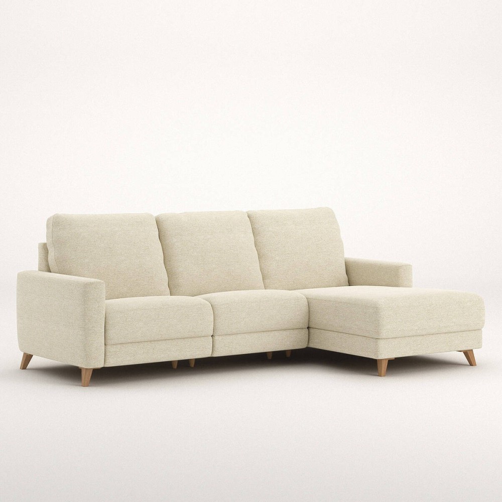 Sofá Otto chaise longue derecha relax eléctrico de 260 cm