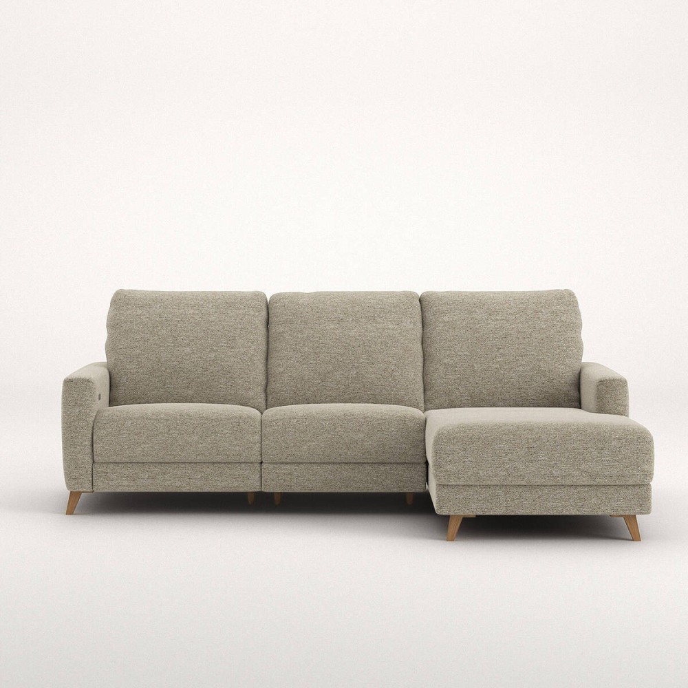 Sofá Otto chaise longue derecha relax eléctrico de 260 cm