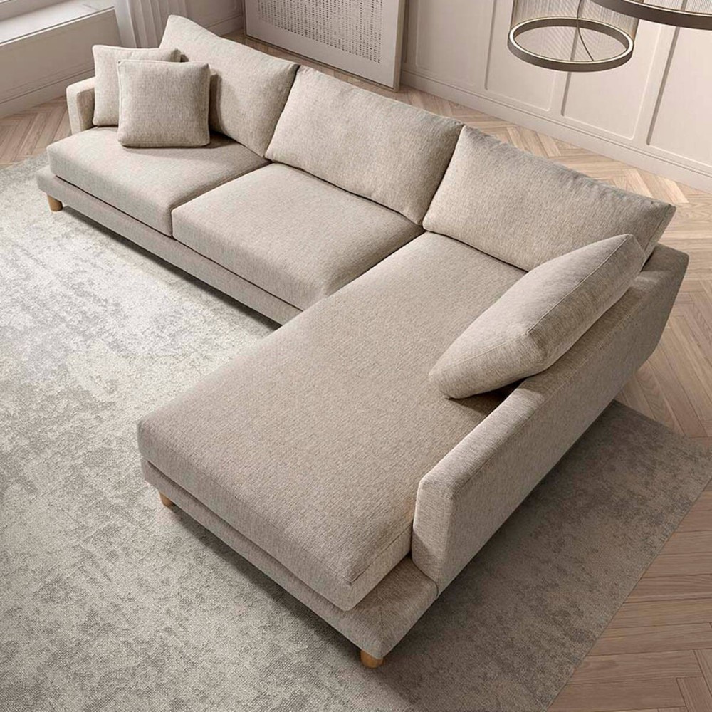 Sofá Basmar fijo chaise longue derecha de 273 cm