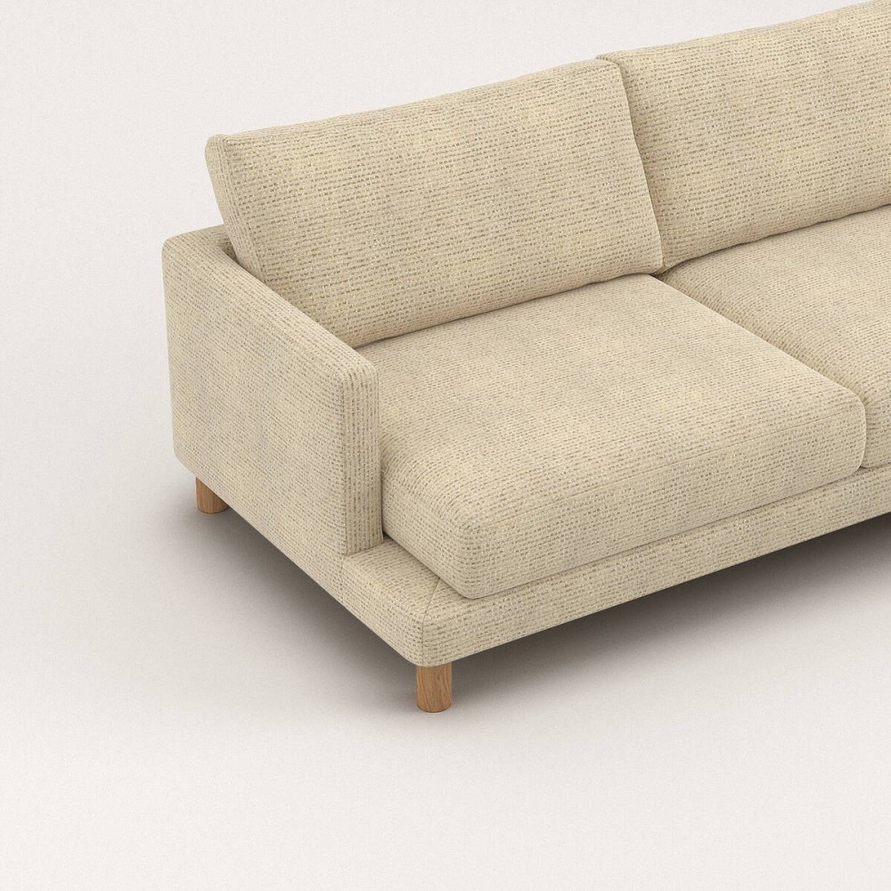 Sofá Basmar fijo chaise longue derecha de 273 cm