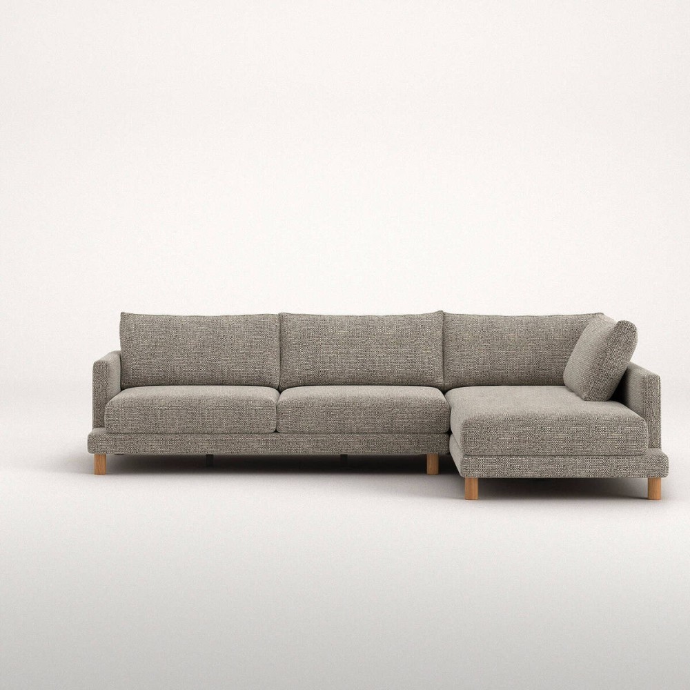 Sofá Basmar fijo chaise longue derecha de 273 cm