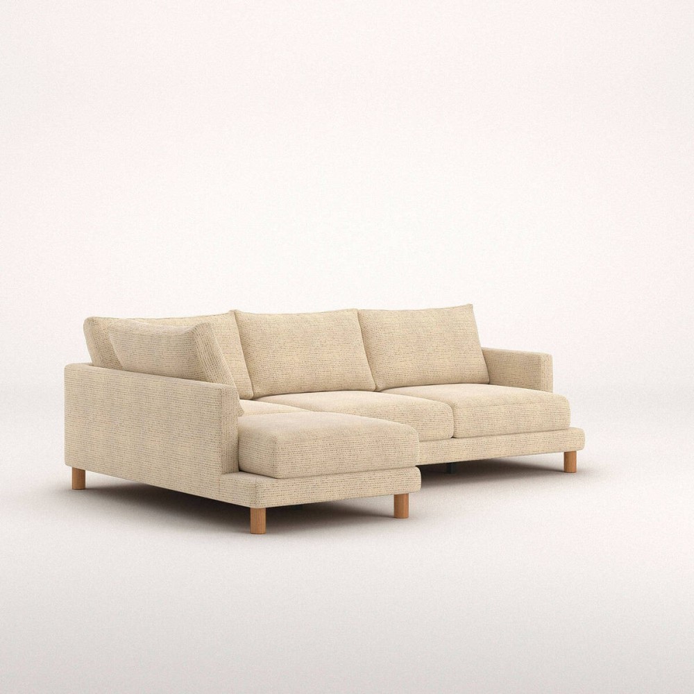 Sofá Basmar fijo chaise longue izquierda de 273 cm