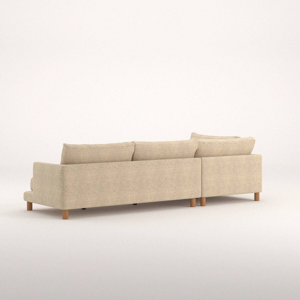 Sofá Basmar fijo chaise longue izquierda de 324 cm