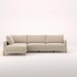 Sofá Basmar fijo chaise longue izquierda de 324 cm