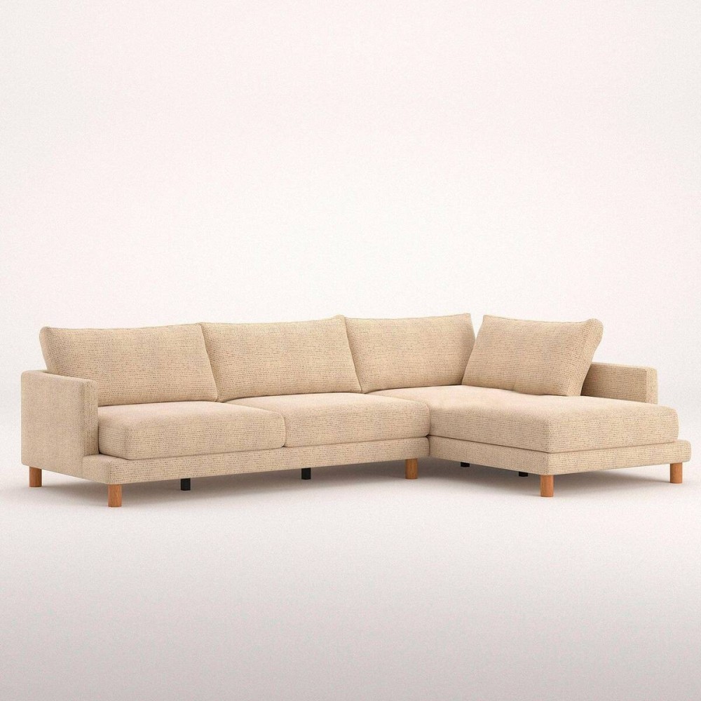 Sofá Basmar fijo chaise longue derecha de 324 cm
