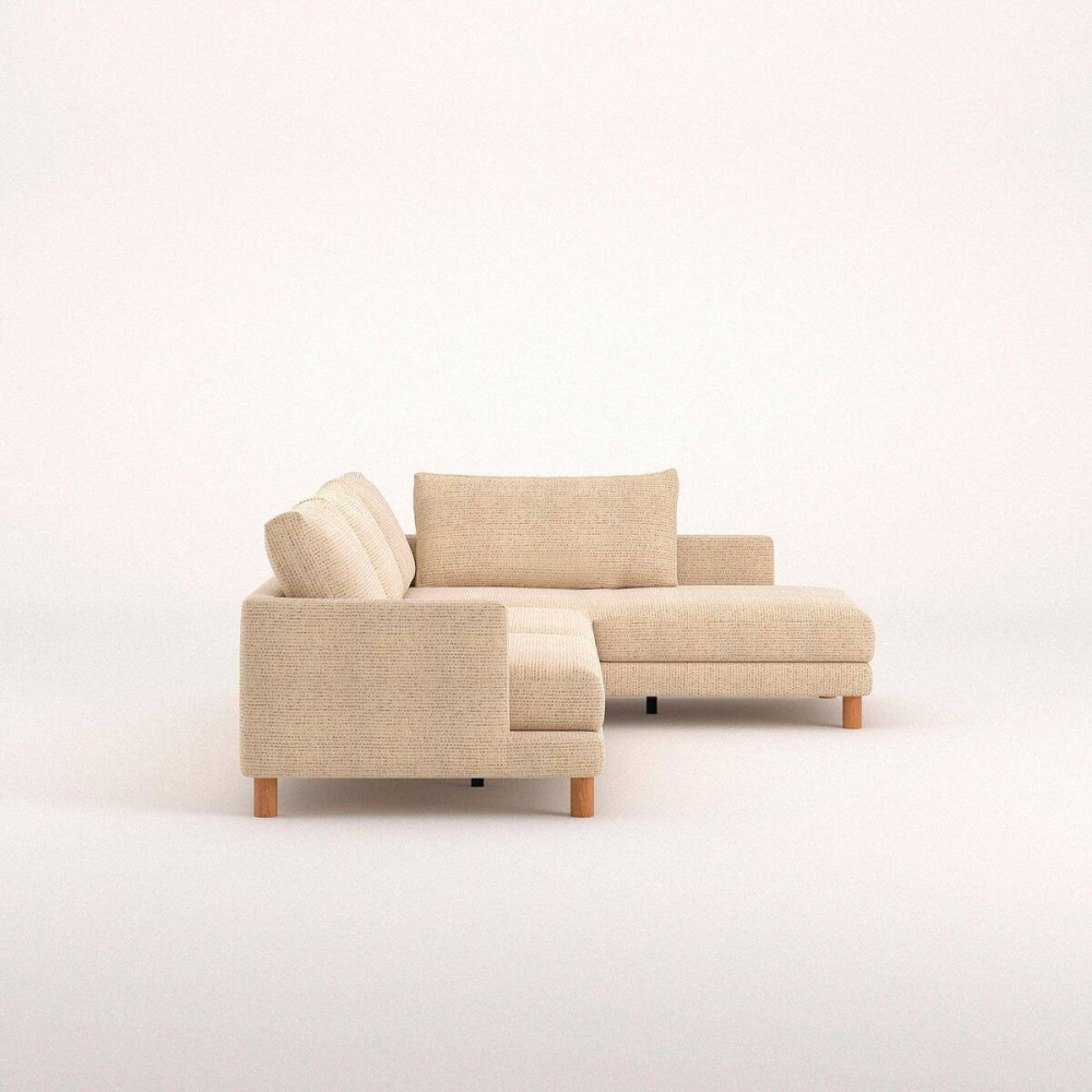 Sofá Basmar fijo chaise longue derecha de 324 cm