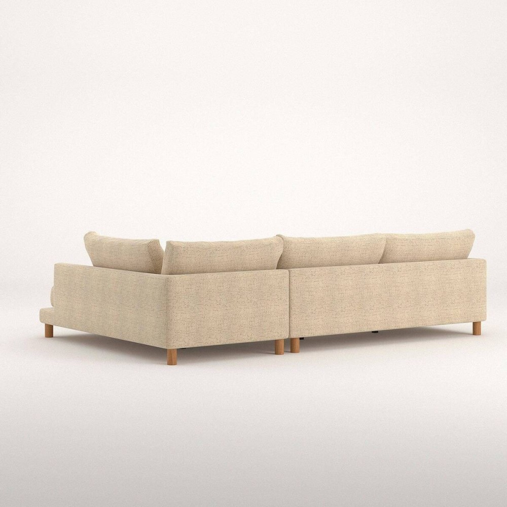 Sofá Basmar fijo chaise longue derecha de 324 cm