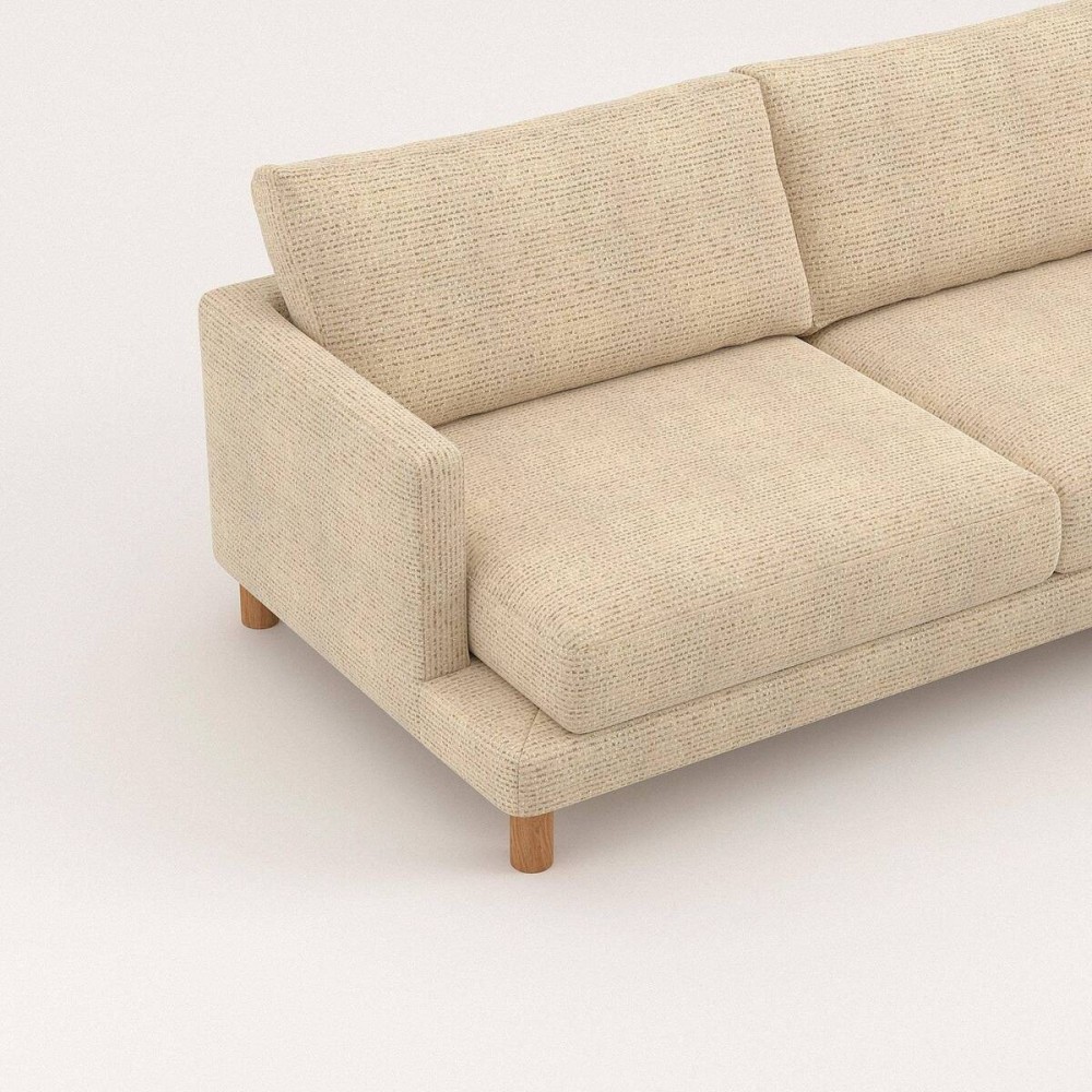 Sofá Basmar fijo chaise longue derecha de 324 cm