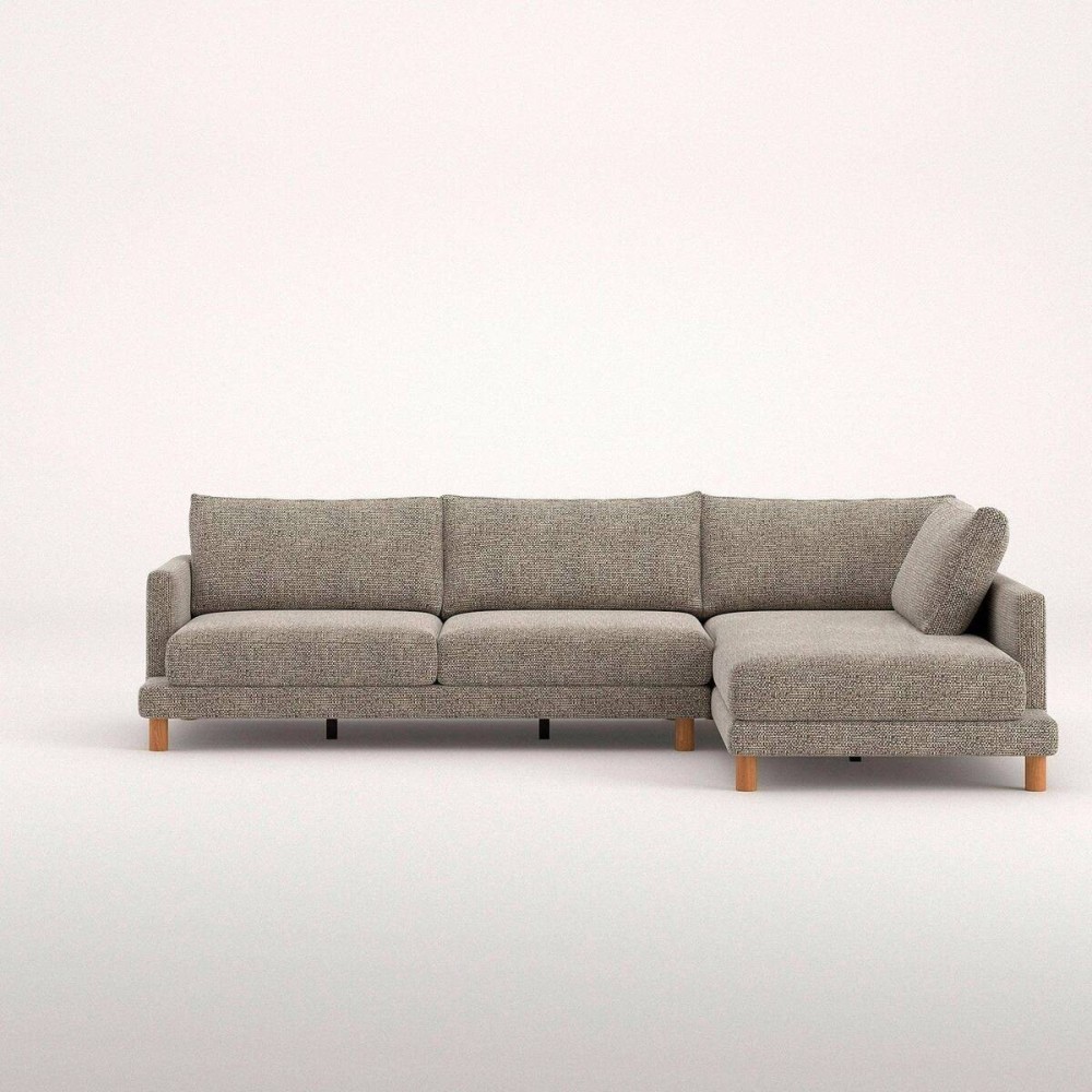 Sofá Basmar fijo chaise longue derecha de 324 cm