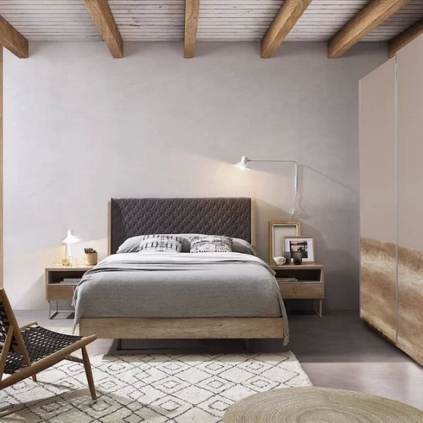 Cama Nobo cabezal tapizado