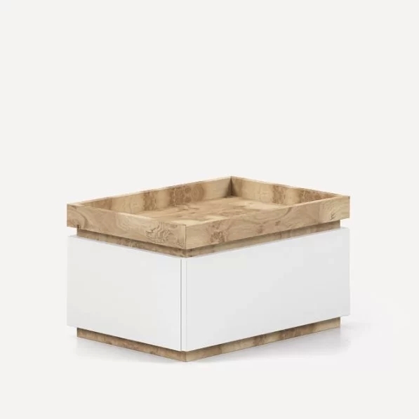 Mesita Doko 1 cajón y bandeja 62cm