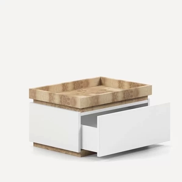 Mesita Doko 1 cajón y bandeja 62cm