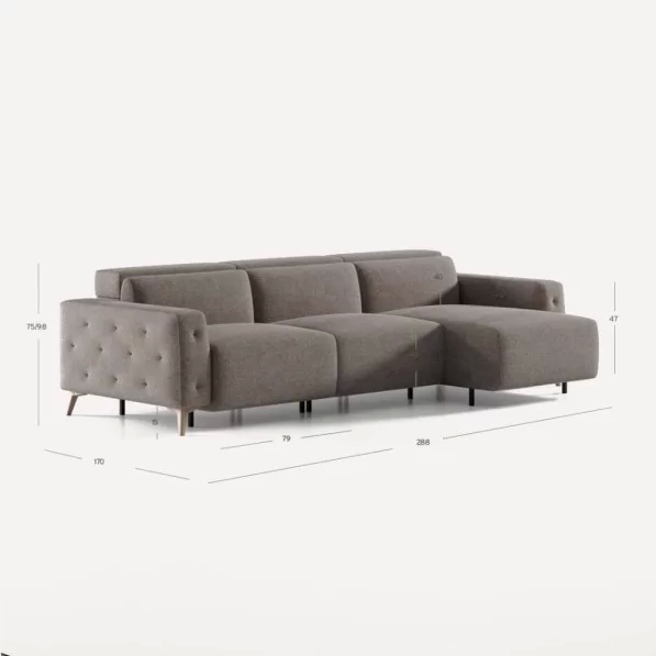 Sofá Amber chaise longue dcha