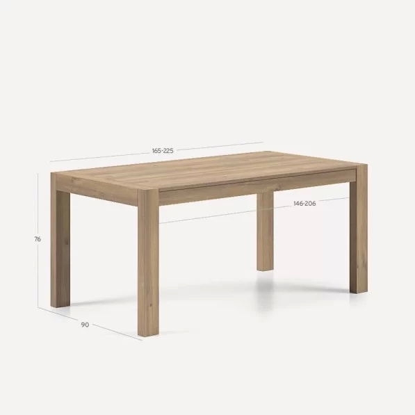 Mesa Catania 165cm extensible