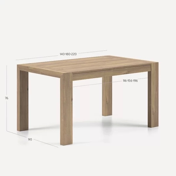 Mesa Matera 140cm extensible
