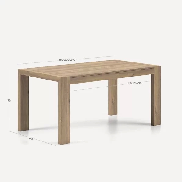 Taula Matera 160cm extensible