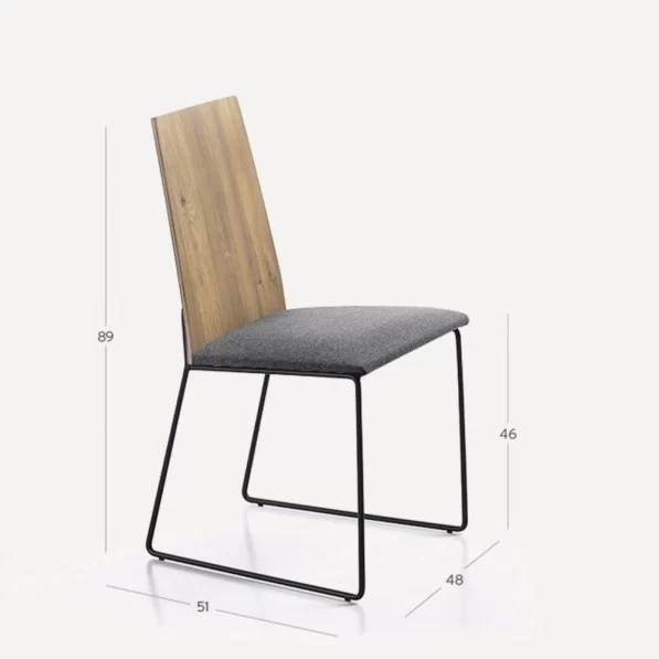 Silla Mantua Roble Dark