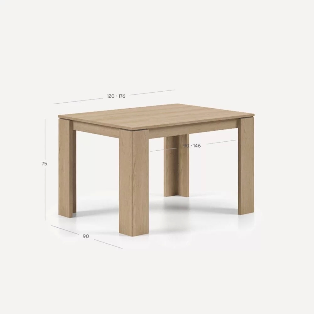 Taula Athos 120cm extensible